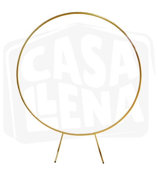 Aro Metálico Dorado para Decoración 2 Metros