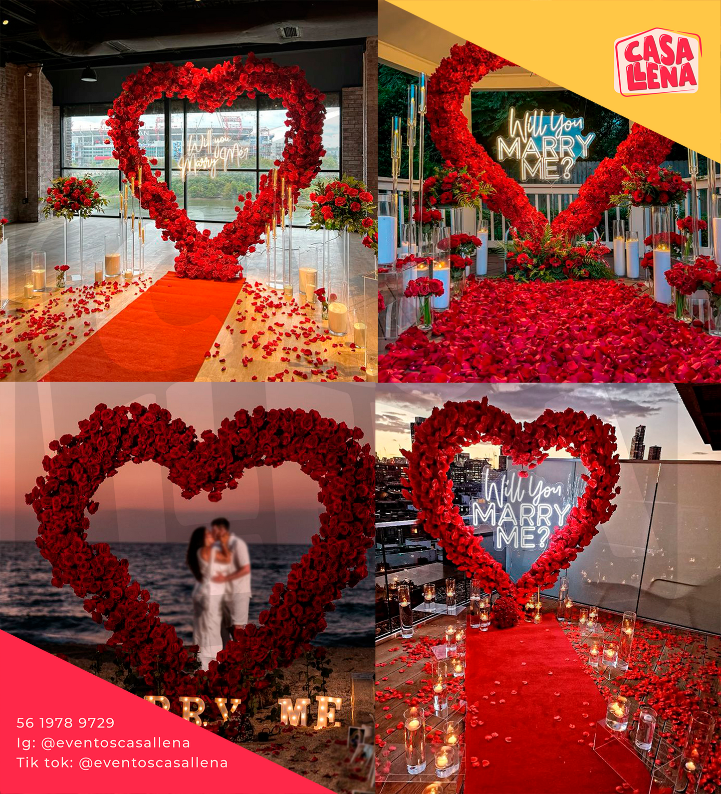 Estructura De Corazón Para Decoración 2 metros