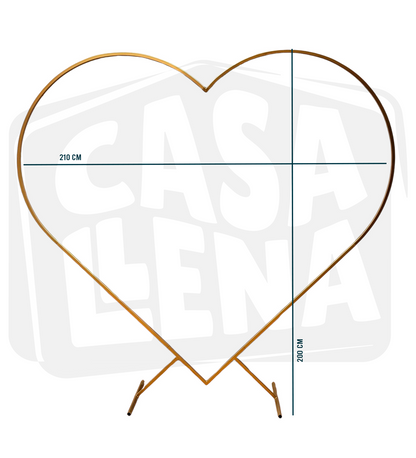 Estructura De Corazón Para Decoración 2 metros