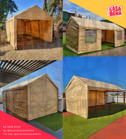 Toldo/carpa 3x6 m color beige