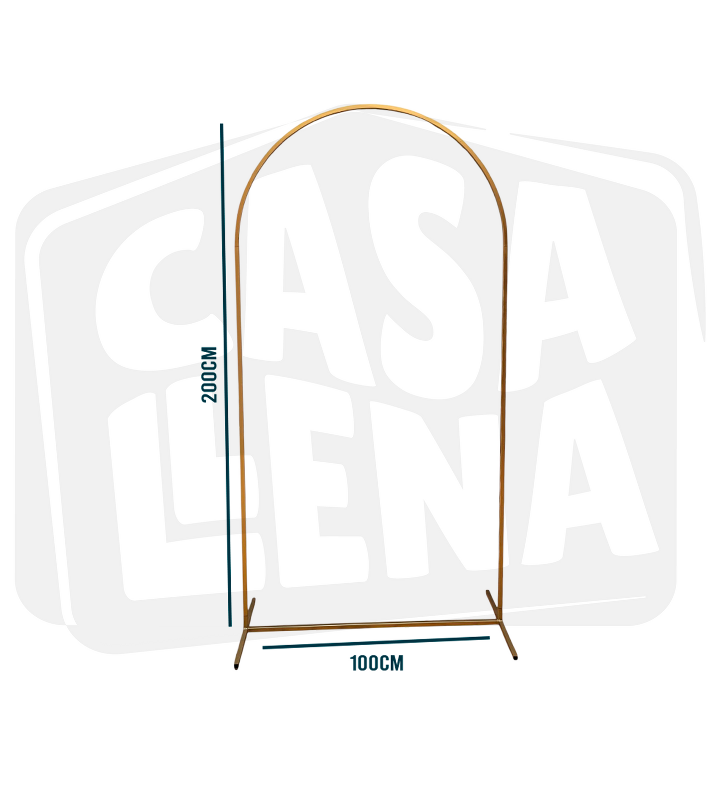 Mampara Decorativa Metálica Dorada Para Globos