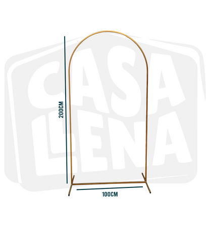 Mampara Decorativa Metálica Dorada Para Globos