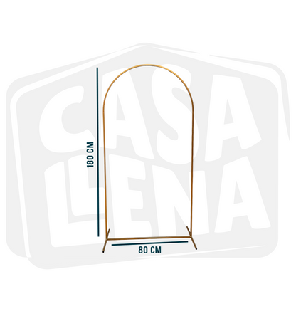 Set De 3 Mamparas Metálicas Doradas para Decoración