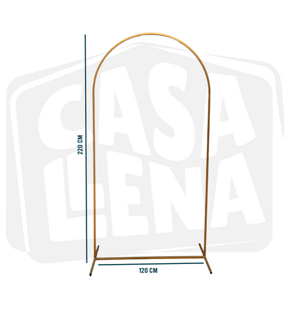 Set De 3 Mamparas Metálicas Doradas para Decoración